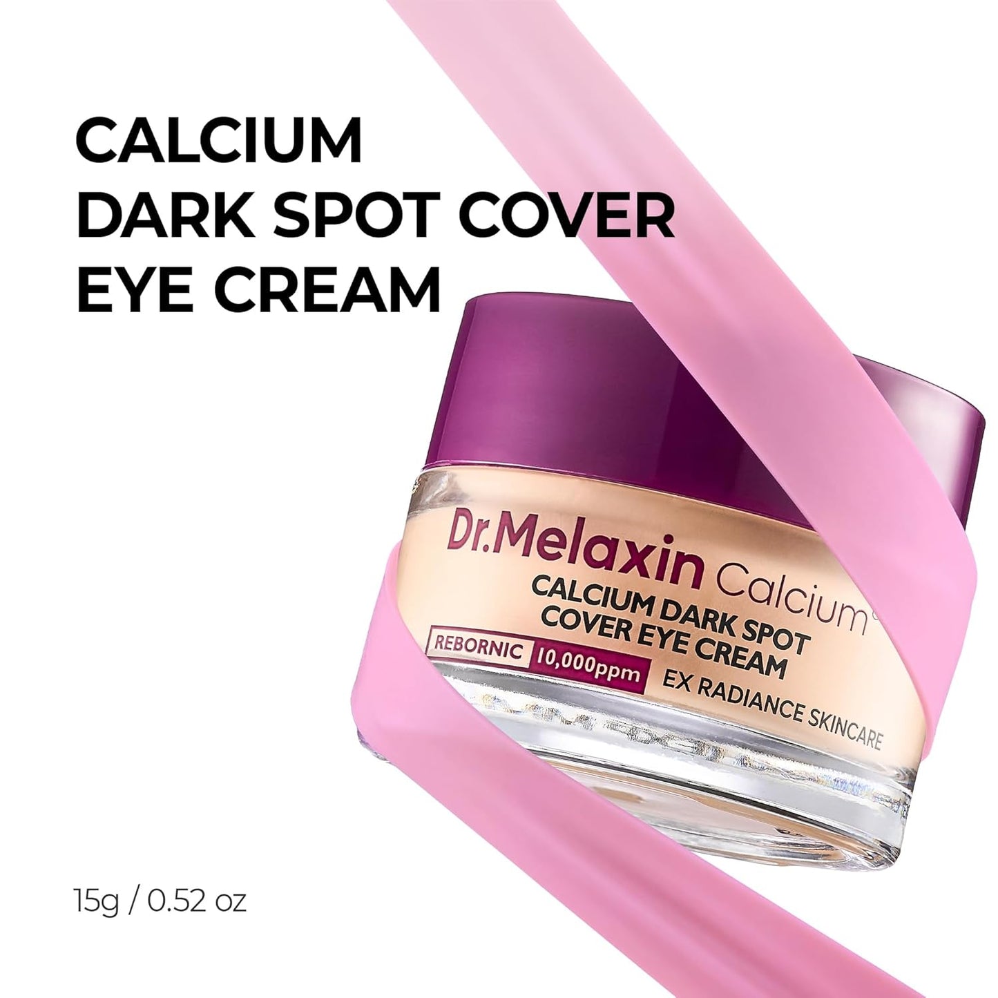 Dr.Melaxin Calcium Dark Spot Eye Cream 15g – Niacinamide & Calcium Gluconate Eye Cream for Dark Circles, Under Eye Bags & Sagging | Hydrolyzed Elastin EX Volume Firming | Korean Eye Cream
