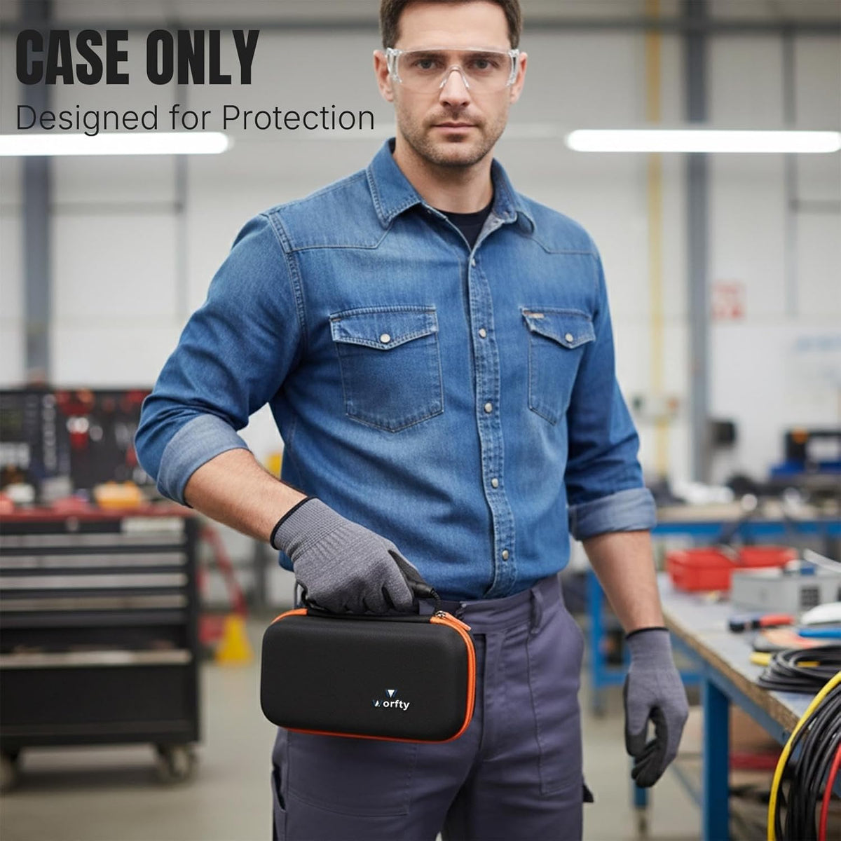 Hard Multimeter Case for Klein MM325/MM420/MM400/MM300/Fluke 117/Fluke 115, Portable Bag for ET140/80023P(Case Only)
