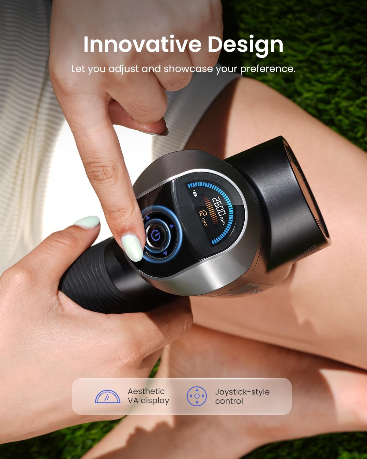 RENPHO Ascend Massage Gun, Adjustable 6-12mm Amplitude
