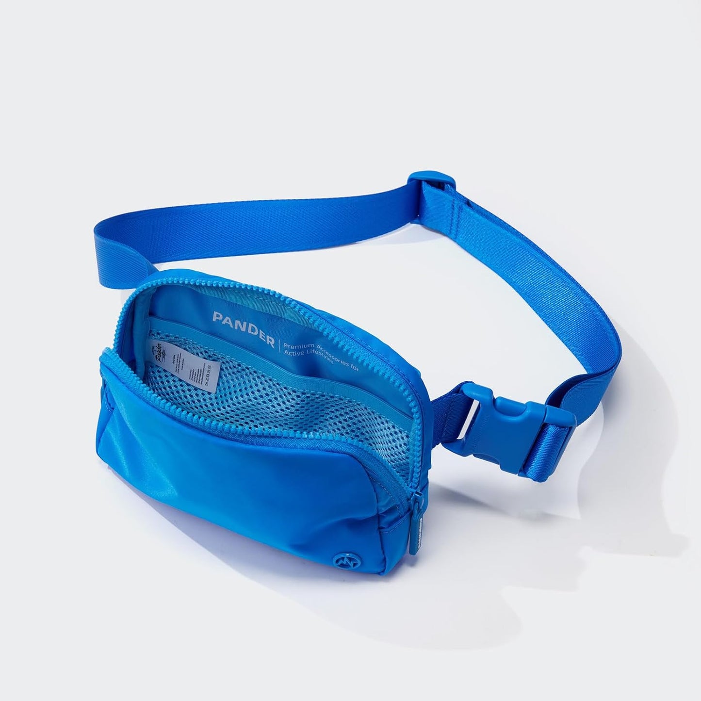Pander Two Way Zipper Fanny Pack Nylon Everywhere Belt Bag for Women, Water Repellent Waist Packs, Crossbody Bags with Adjustable Strap (Capri Blue)