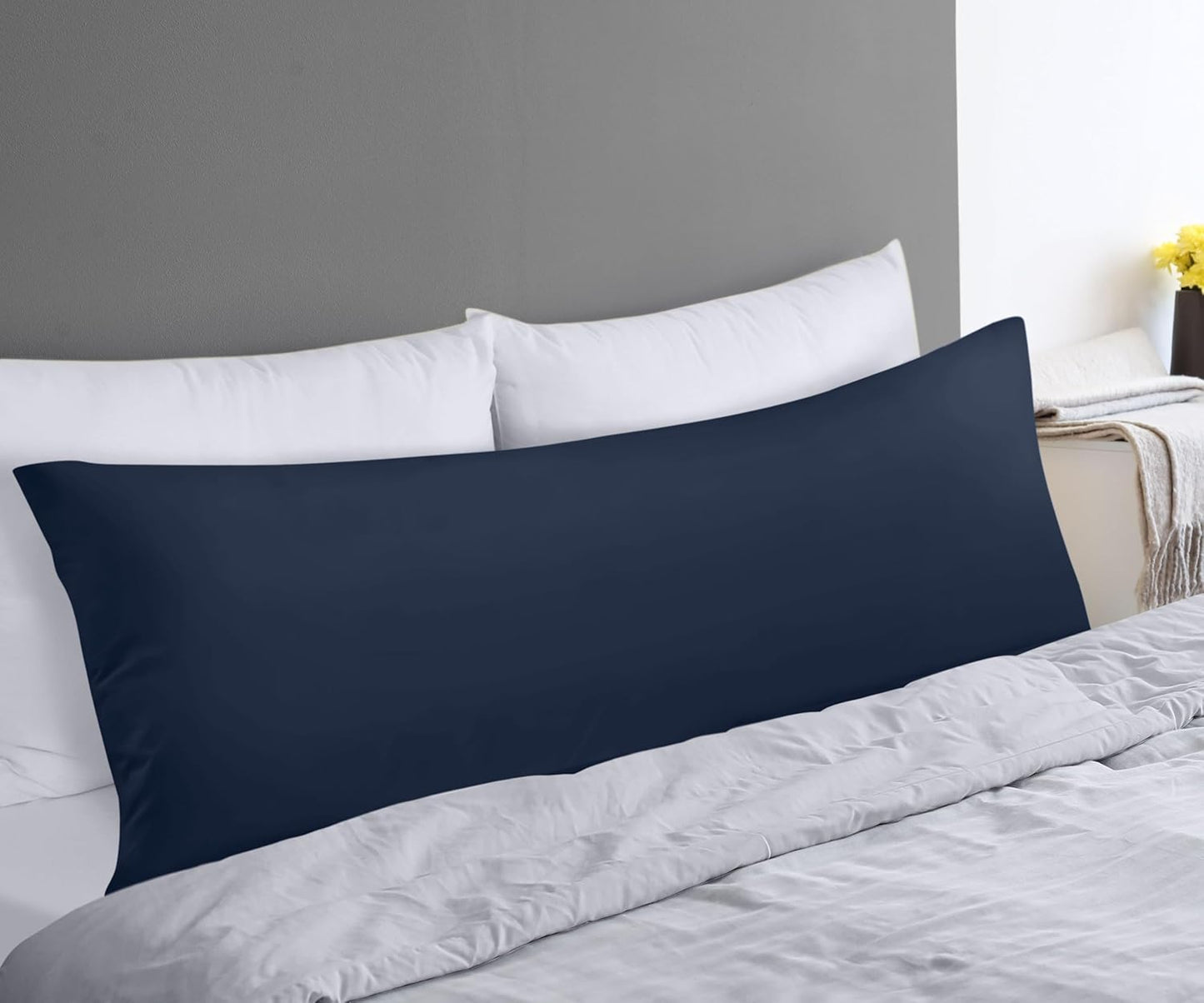 Utopia Bedding Full Body Pillow for Adults (Navy, 20 x 54 Inch), Long Pillow Insert for Sleeping, Ideal for Side Sleepers