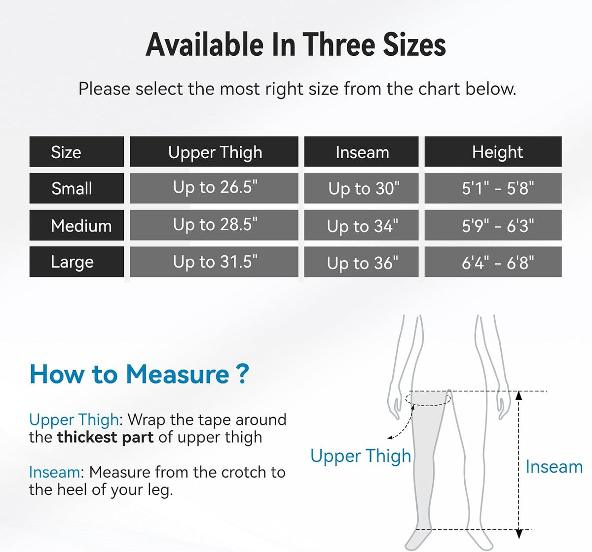 FIT KING Air Compression Recovery System, Full Leg Massager Boots (Small)