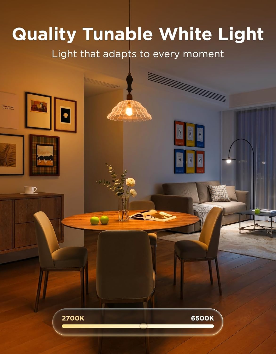 Govee Smart Light Bulbs, Color Changing Light Bulb, Work with Alexa and Google Assistant, 16 Million Colors RGBWW, WiFi & Bluetooth LED Light Bulbs, Music Sync, A19, 800 Lumens, 4 Pack