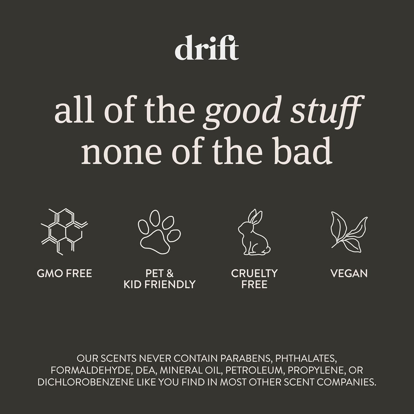 Drift Car Air Freshener - The Original Wood Air Freshener - Car Odor Eliminator - Long Lasting Scent - Metal Clip - Essential Oils - Clean Ingredients - Variety 3 Pack Refill - NO CLIP INCLUDED