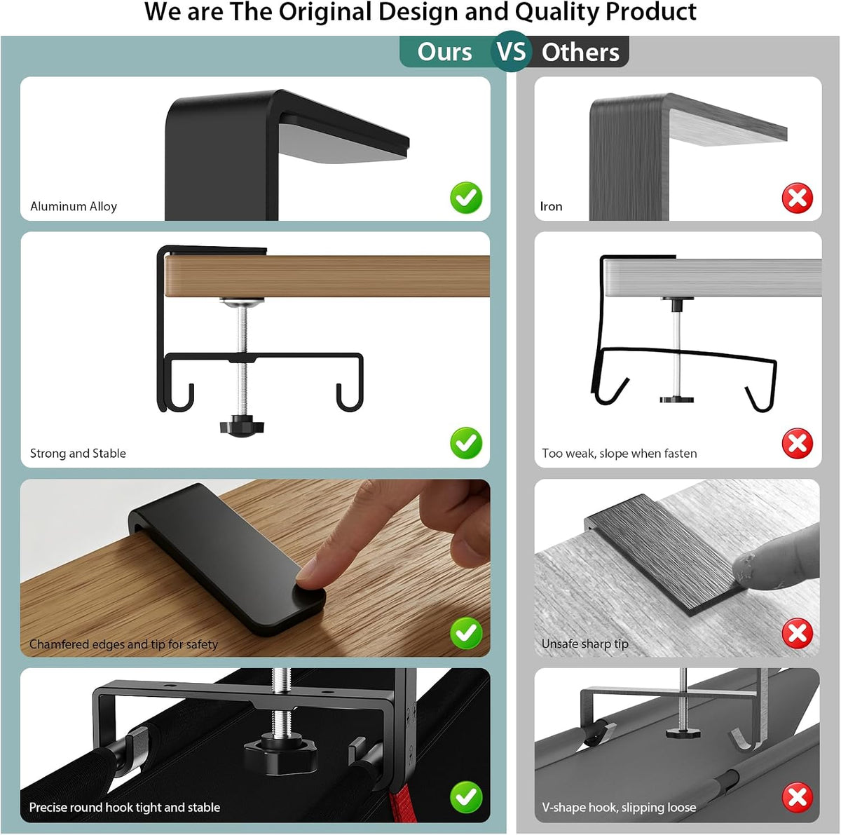 Univivi No Drill Under Desk Cable Management Tray, 28 inch Cable Management