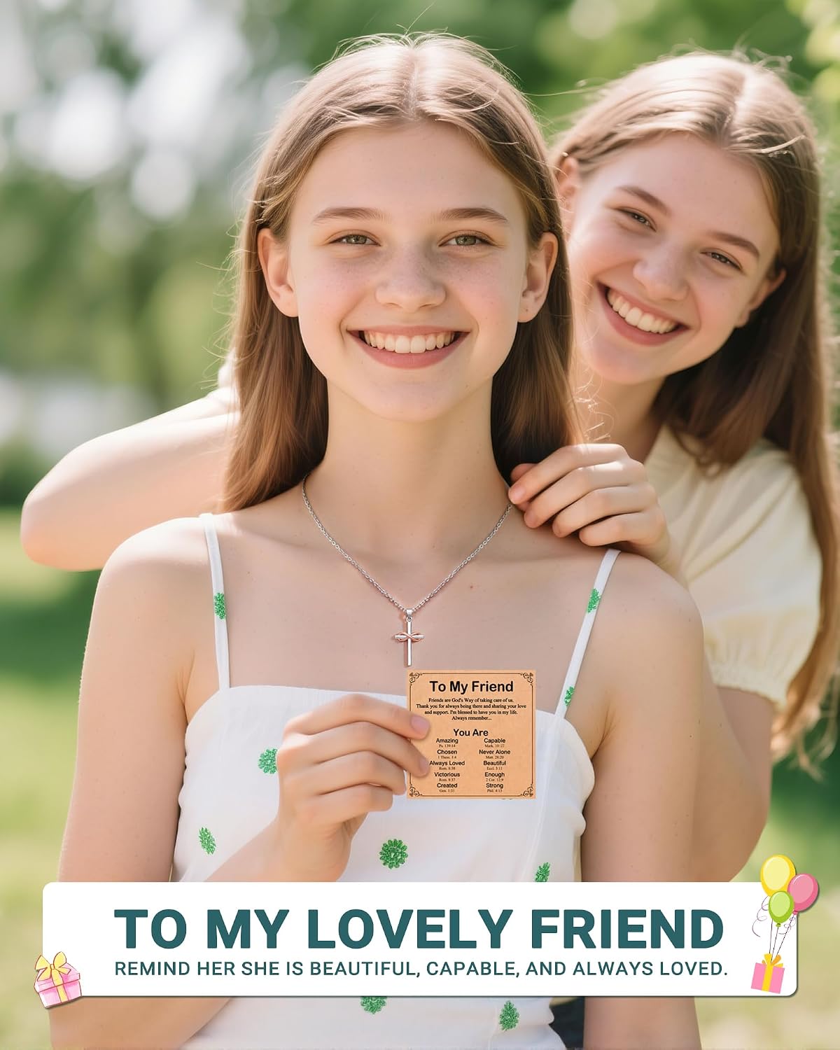 UPROMI To My Friend/Sister in Christ/Granddaughter/Daughter/Niece Gifts