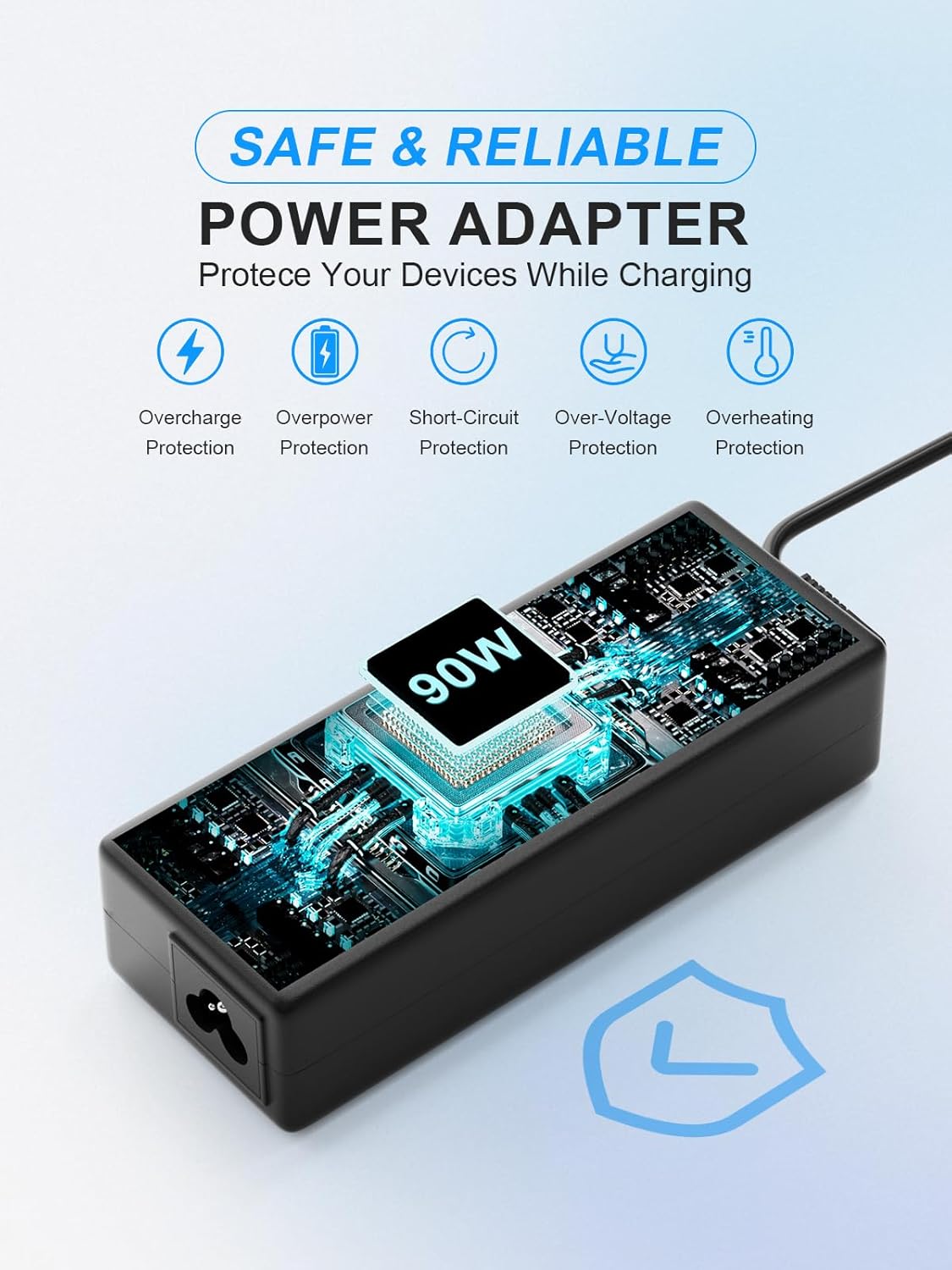 24V 90W AC Adapter Jackery Charger for Jackery Portable Power Station Explorer 160 240 300 500 550 Solar Generator 167Wh 240Wh 293Wh 518Wh Lithium Battery Charging Cord