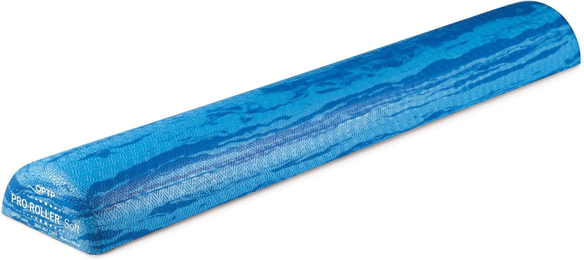 OPTP PRO-Roller Soft Density Foam Roller – Half-Round, Blue, 36"L x 3"H