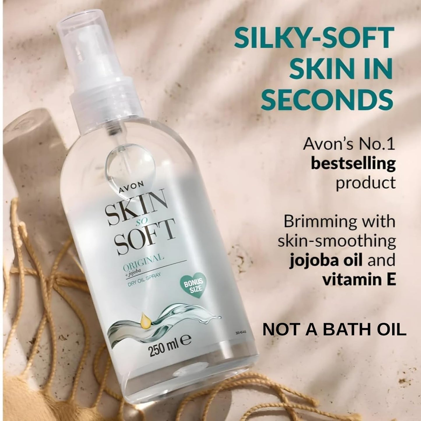 AVON SKIN SO SOFT Original Dry Oil Spray – Lightweight Moisturizing Body Oil with Jojoba & Vitamin E, Fast Absorbing, Non-Greasy, 8.45 fl oz (250 ML)