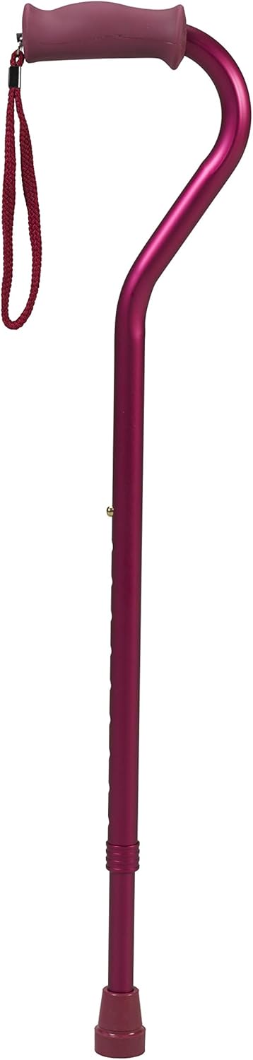 Soft Silicone Handle Offset Adjustable Cane