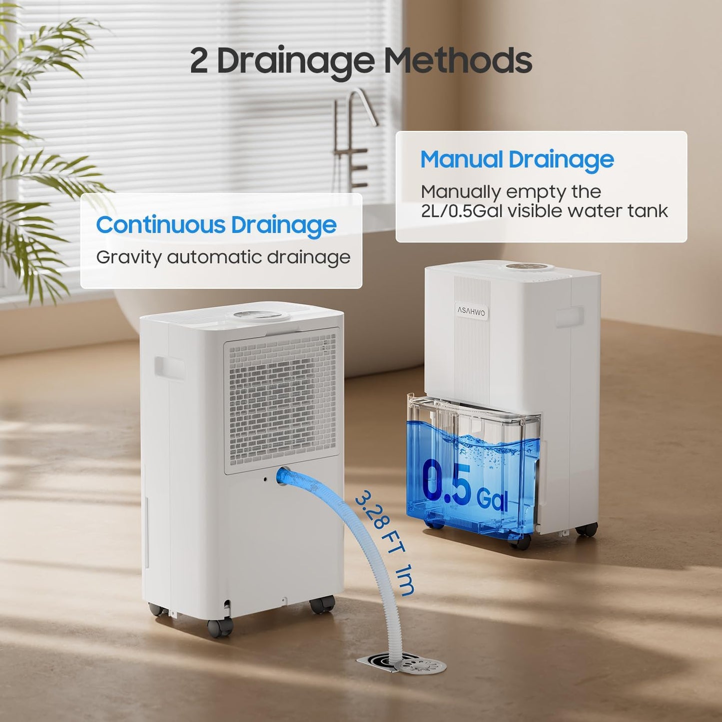 1600 Sq.ft Dehumidifier for Basement,21 Pints Dehumidifiers for Home with Drain Hose,3 Modes, 24H Timer,Washable Filter, Intelligent Humidistat for Bedroom, Bathroom, Large Room
