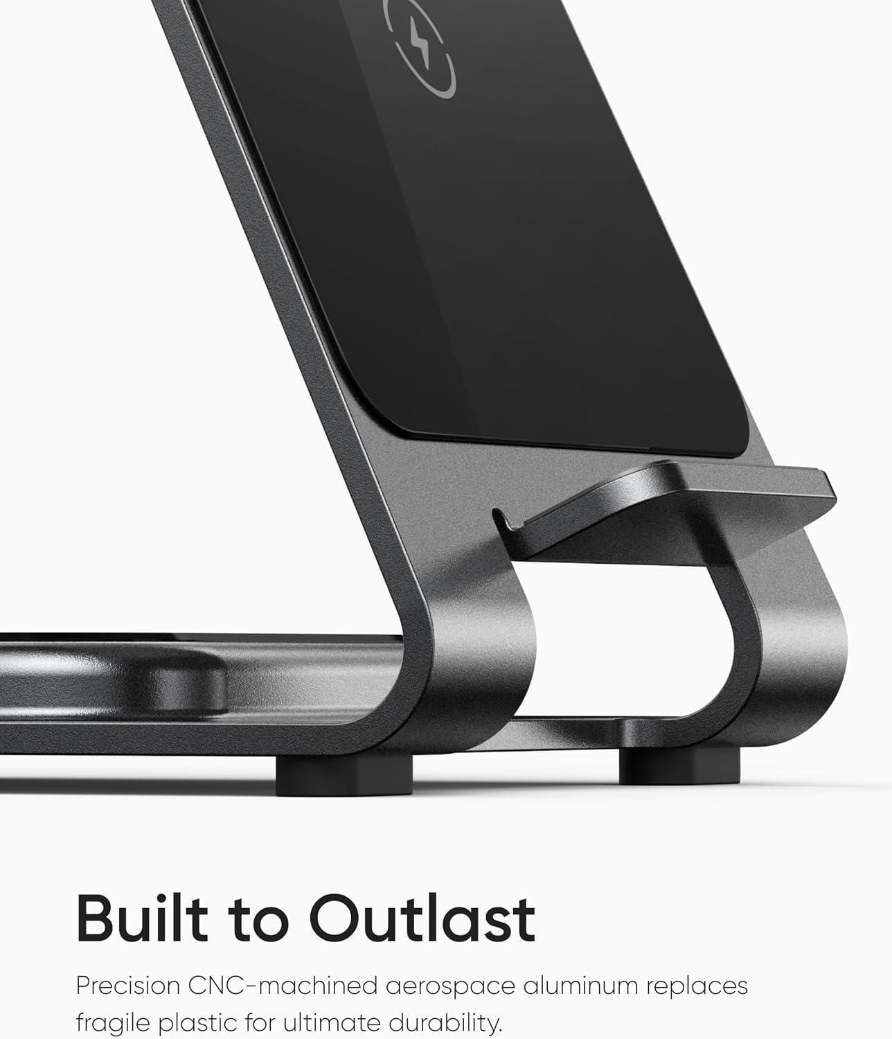 Intoval Aluminum 3 in 1 Wireless Charging Station for iPhone 17 16 15 14 13 12 11 Pro Max XR, Wireless Charger for Apple Watch 11 10 9 8 7 Ultra SE 3 2, Phone Charger for AirPods 4 Pro 2 3 (Desert)