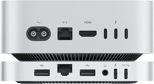 Mate Mini-A for Mac mini M4 Dock, 80Gbps Aluminum Alloy Stand with Dual M.2 PCle SSD Solts 16TB（8TB*2,USB-C*1、USB-A 3.0 * 2、2.5G LAN*1、SD4.0 * 1、Type-C(PD3.0)*1,Computer Peripheral Devices