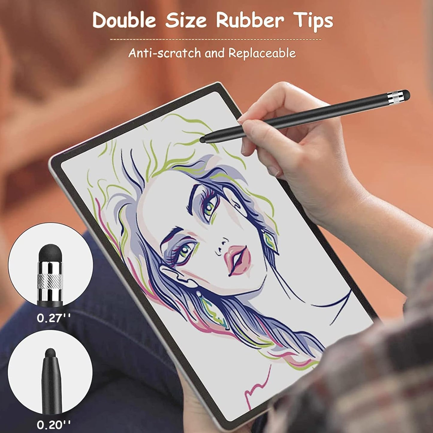 Stylus for Touch Screens, Digiroot 4-Pack Stylus Pens High Sensitivity & Precision Capacitive Stylus for iPhone/iPad Pro/Tablets/Samsung/Galaxy/PC