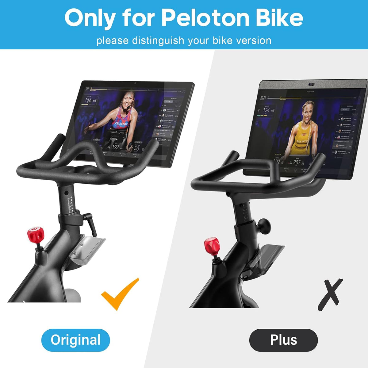 Desk Attachment for Peloton Bike (NOT Bike+) Tray Holder for Phone, Cup, Tablet, Ergonomic Platform Tray Accessories for Peloton Spin Bikes