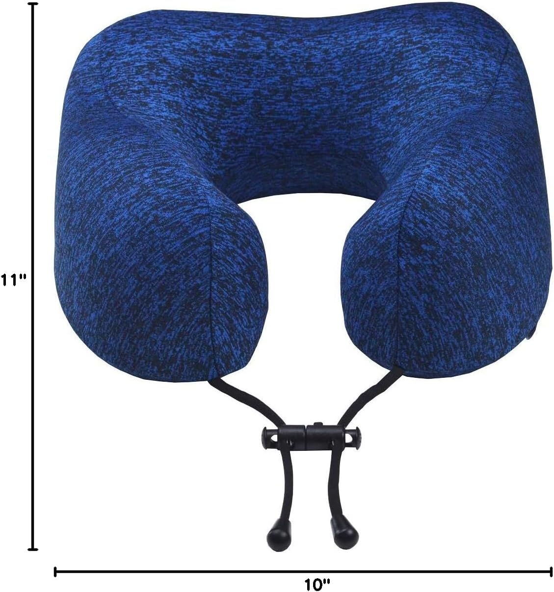 napfun Neck Pillow for Traveling, Upgraded Travel Neck Pillow for Airplane 100% Pure Memory Foam Travel Pillow for Flight Headrest Sleep, Portable Plane Accessories, Blue