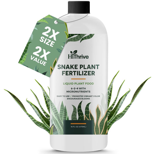 16oz Snake Plant Fertilizer for Snake Plant Live - Makes 96 Gallons of Fertilizer for Indoor Plants, Ideal for Healthy Growth, Strong Leaves, and Vibrant Color - Rich in Macro & Micronutrients