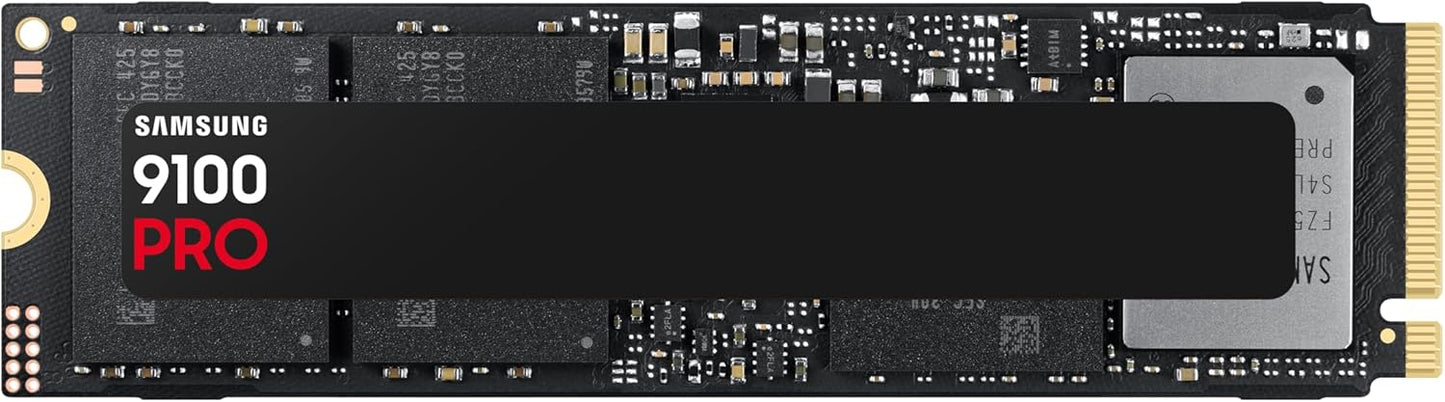 Samsung SSD 9100 PRO 4TB, PCIe 5.0x4 M.2 2280, Seq. Read Speeds Up to 14,800MB/s, Best for AI Computing, Gaming, and Heavy Duty Workstations (MZ VAP4T0B/AM)
