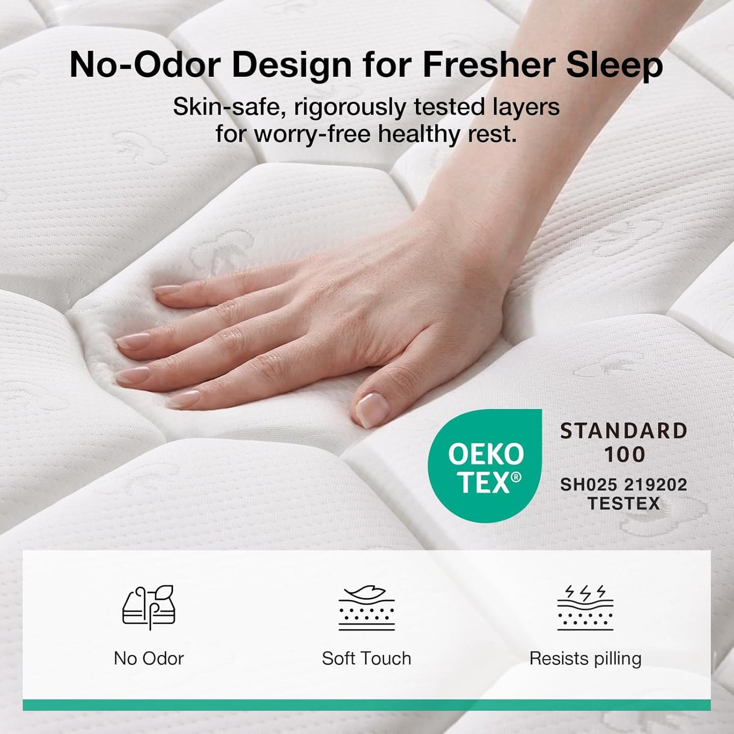 Novilla 8 inch Twin Mattress, Foam and Spring Hybrid Mattresses Twins for Comfortable Sleep,Steel Coils for Durable Support,CertiPUR-US Certified Foam,Youth/Guest Rooms,Twin Mattress in a Box