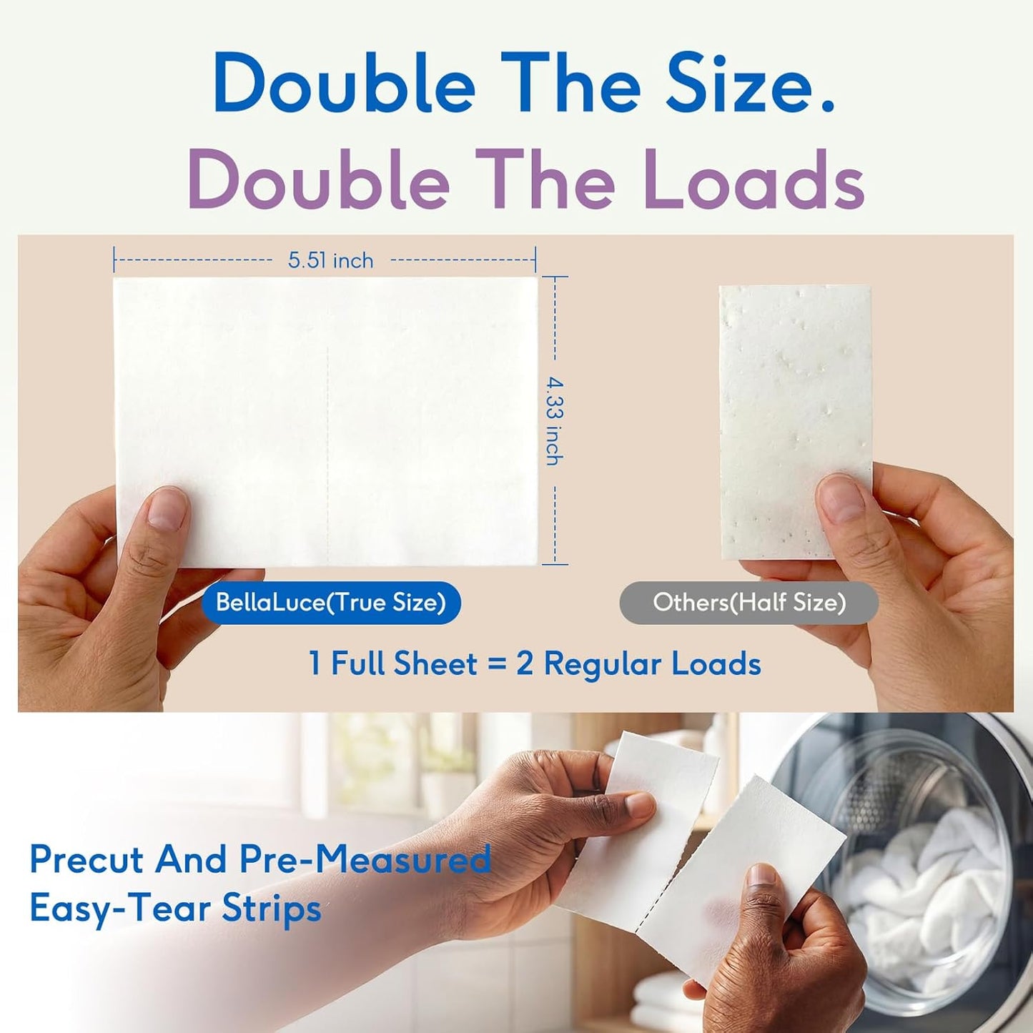 Laundry Detergent Sheets - 240 Loads Girls Lavender Laundry Sheets for Dorm,College,Home, Hotel,Apartment,Camping,Cruise,Road Trip,Beach Vacation,Backpack,Small Space, Family School Travel Essentials