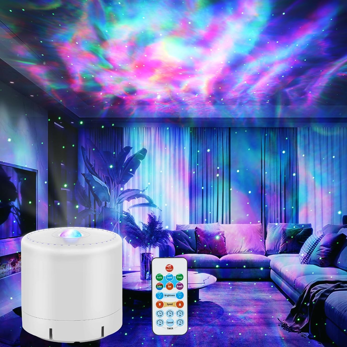 HERHOTER Galaxy Projector,Star Projector with Timer and Remote Control for Adults Bedroom Decoration, Party,Star Night Light