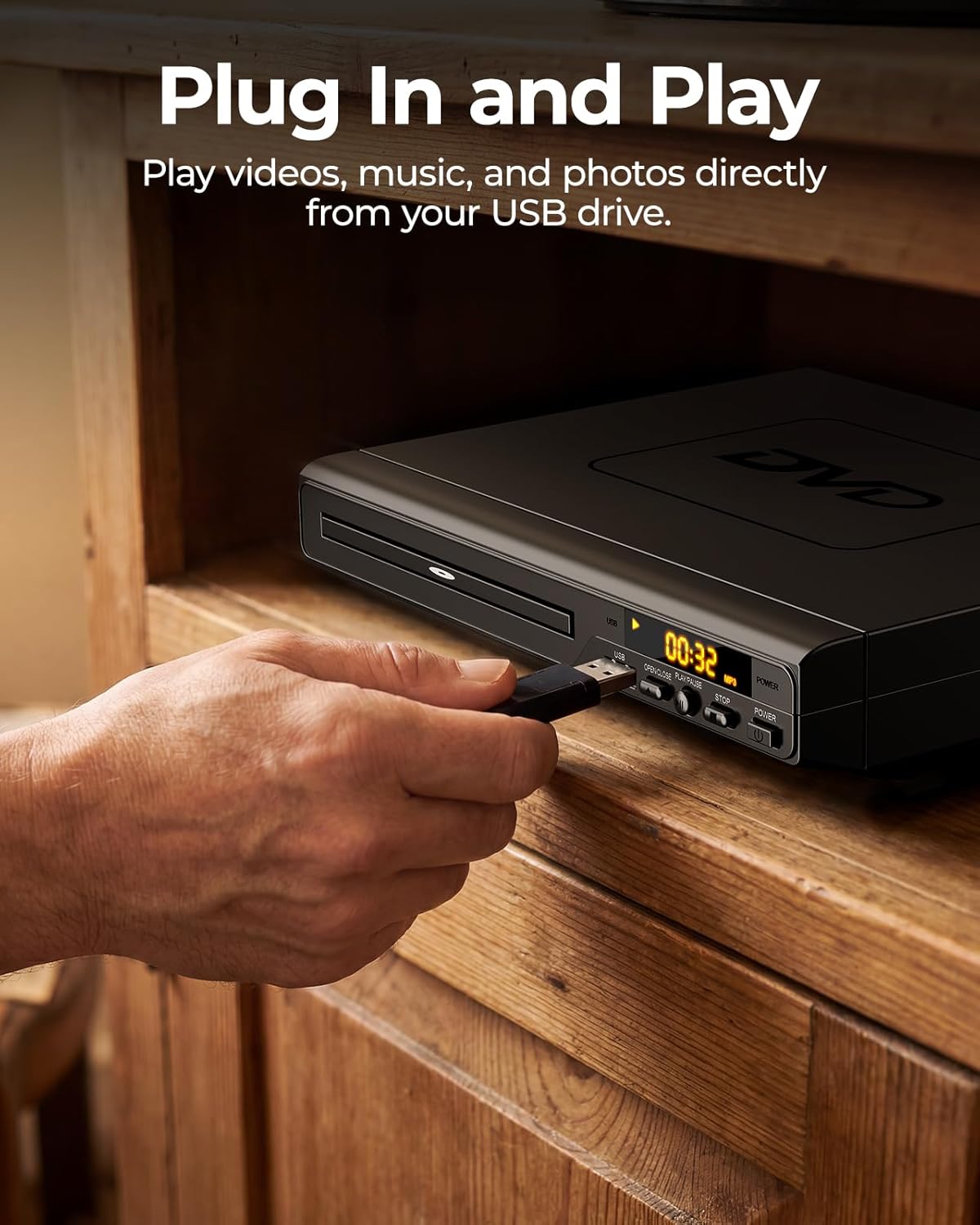 ELECTCOM PRO Region-Free DVD Player for TV: Plays Regions 0-6 & Multi Formats - Designed for Collectors & Vintage Movie Collections - HDMI/RCA Compact DVD/CD Player for Smart TV, Home Stereo & RV