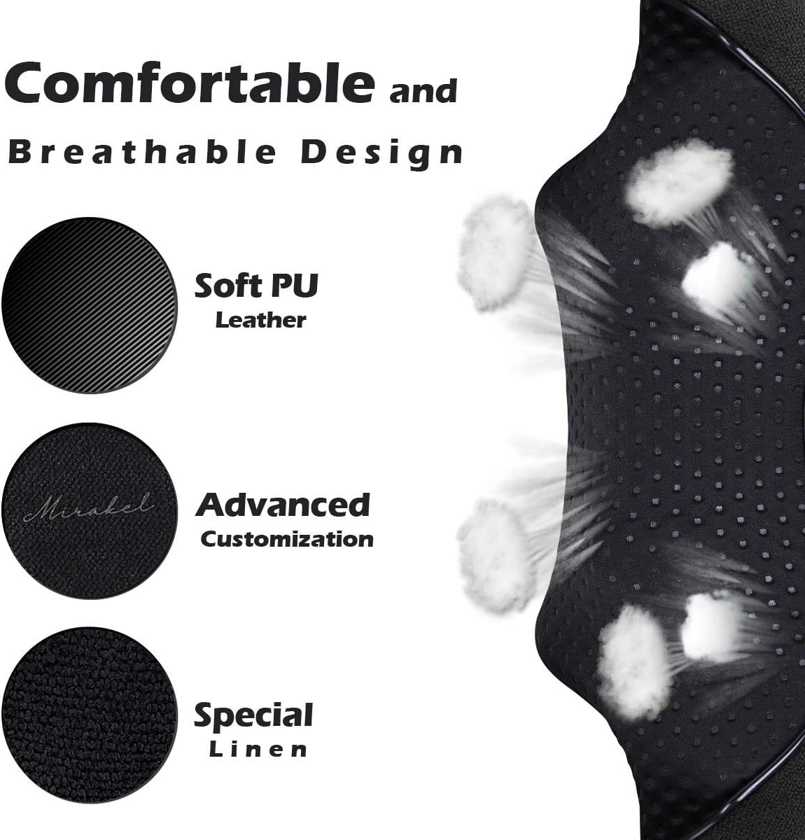 Shiatsu Neck Back & Shoulder Massager with Heat for Pain Relief Deep Tissue