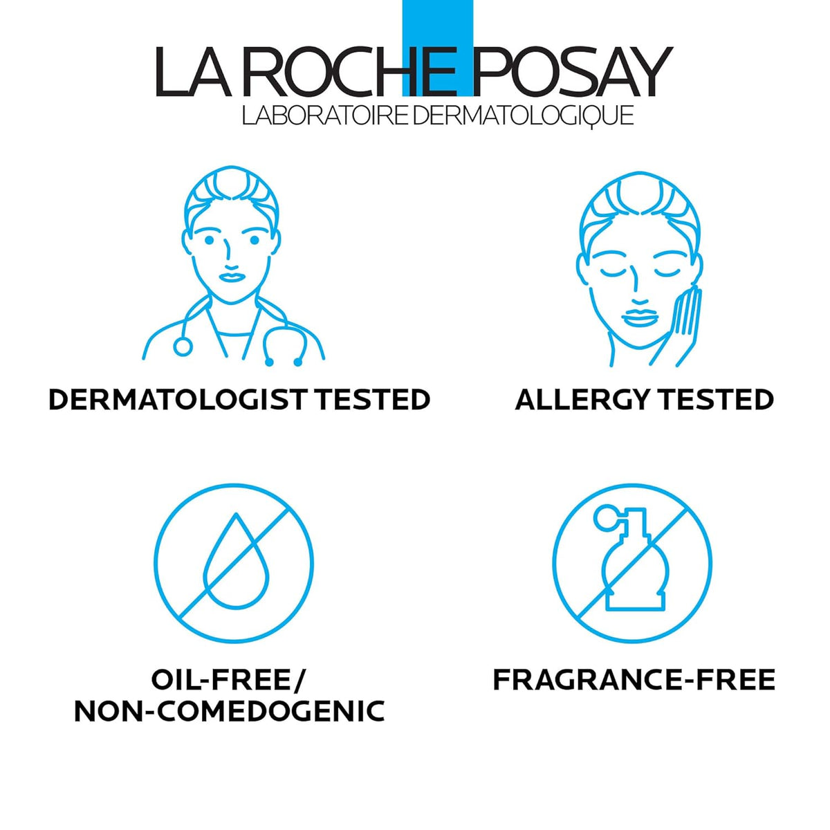 La Roche-Posay Toleraine Skin Care Set, Double Repair Face Moisturizer 100ml & Hydrating Gentle Cleanser 50ml, Oil Free Moisturizer & Face Wash