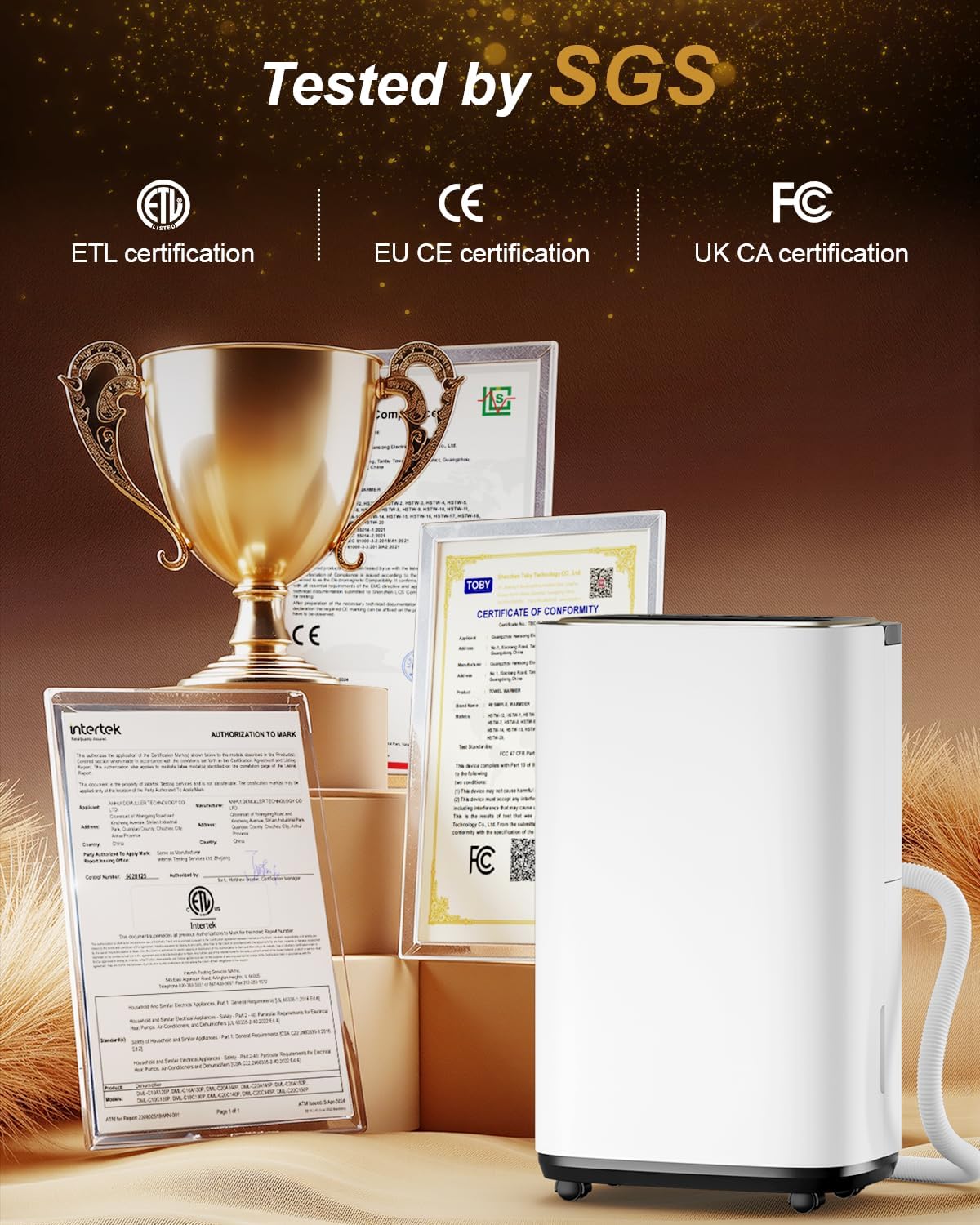 5000 Sq. Ft. Dehumidifier for Basement, Update 50 Pint Quiet Dehumidifiers for Home with Drain Hose, Smart Humidity Control, 24H Timer & Child Lock, Ideal for Large Rooms, Bedroom, Garage