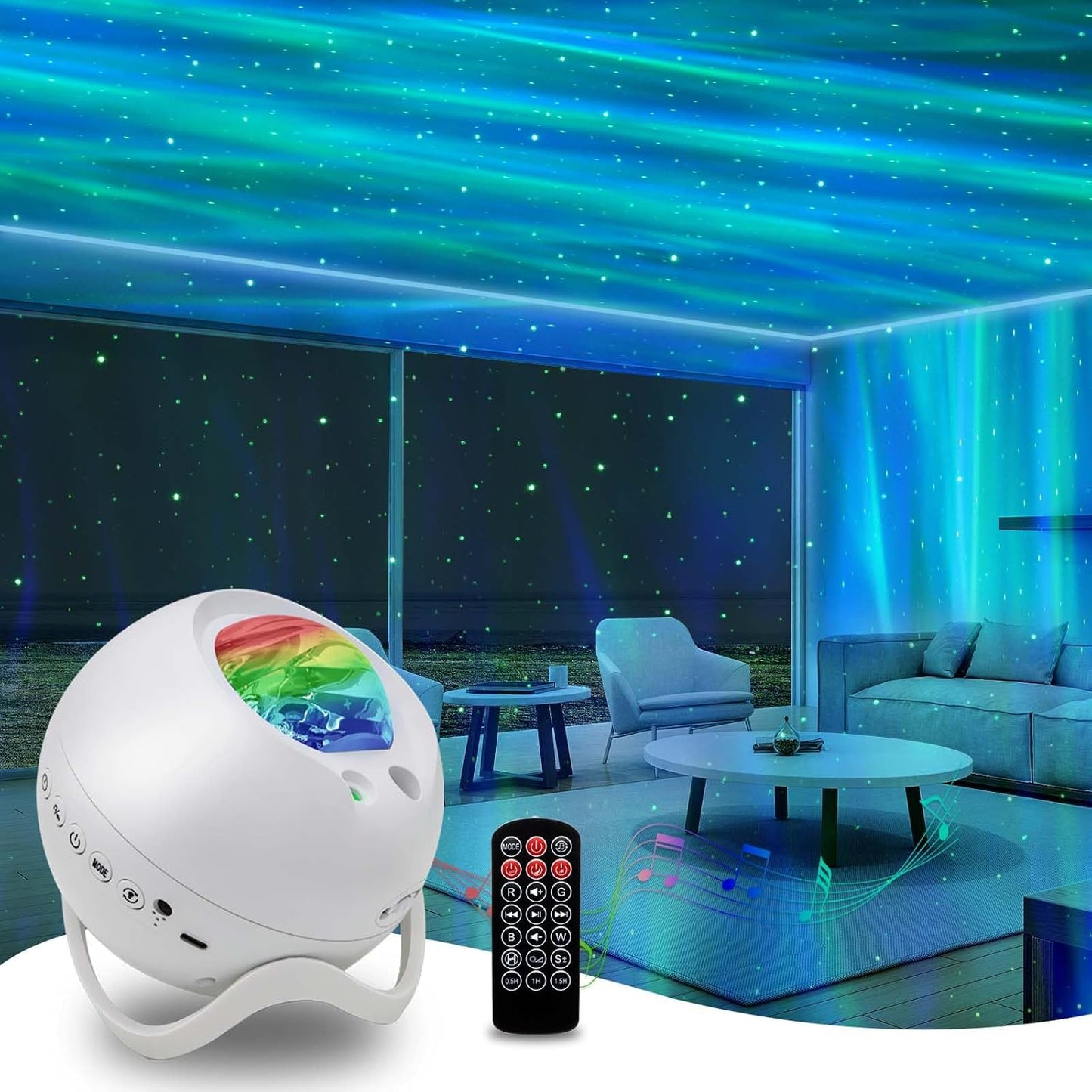 HERHOTER Galaxy Projector,Star Projector with Timer and Remote Control for Adults Bedroom Decoration, Party,Star Night Light