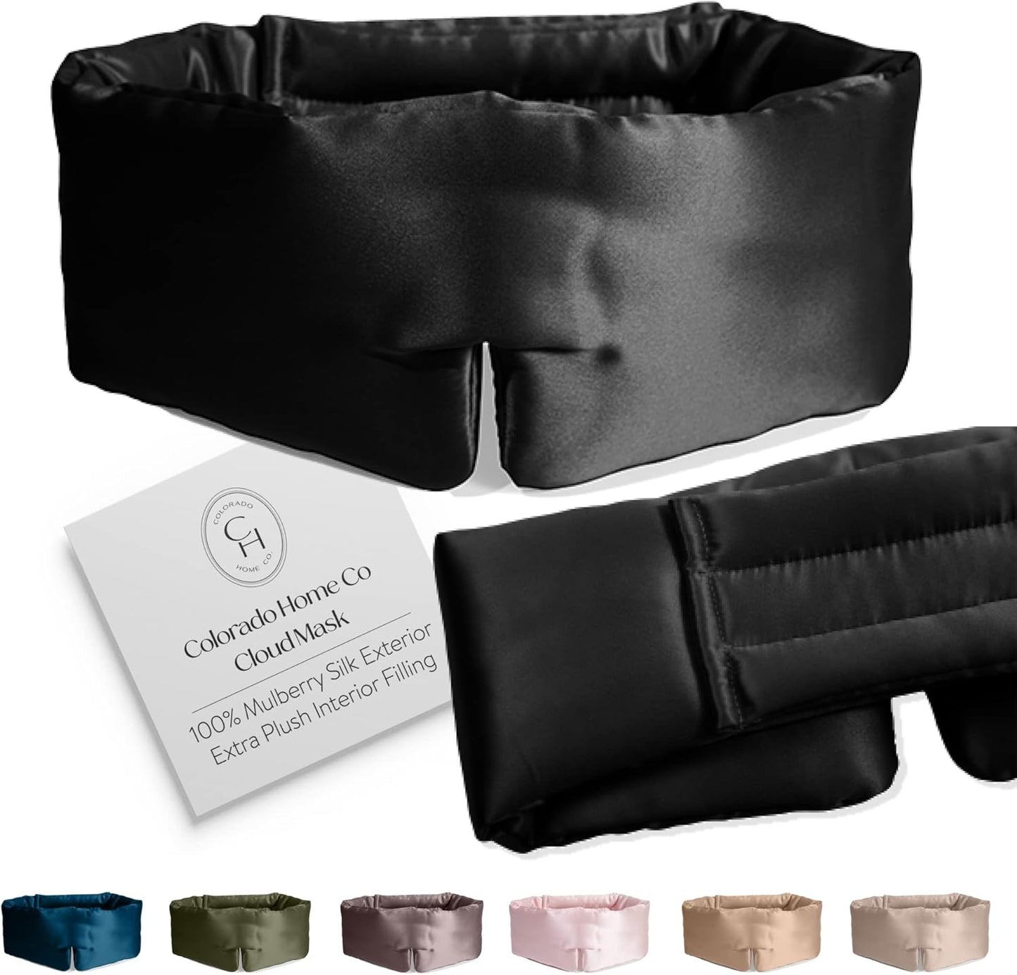 SUNDAYSILKS™ Exclusive Mulberry Silk Sleep Mask | Soft Eye Covers, Blackout Sleeping Mask for Women & Men | Silk Eye Mask for Sleep, Travel, and Relaxation | Antifaz para Dormir [Nude Champagne]