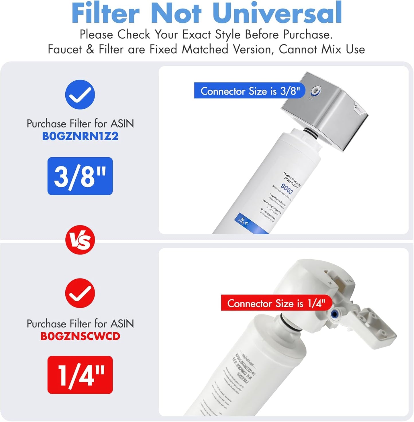GIMILI 3 in 1 Kitchen Faucet with Under Sink Water Filter System, Reduces Lead, Chlorine, Bad Taste & Odor, Kitchen Sink Faucet with Drinking Water Faucet