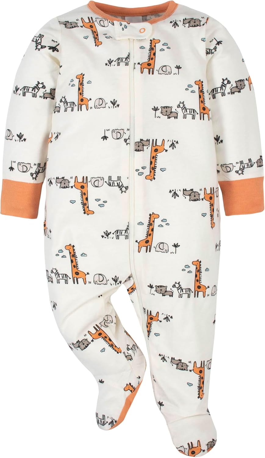 Gerber baby-boys 4 Pack Sleep 'N Play Footie