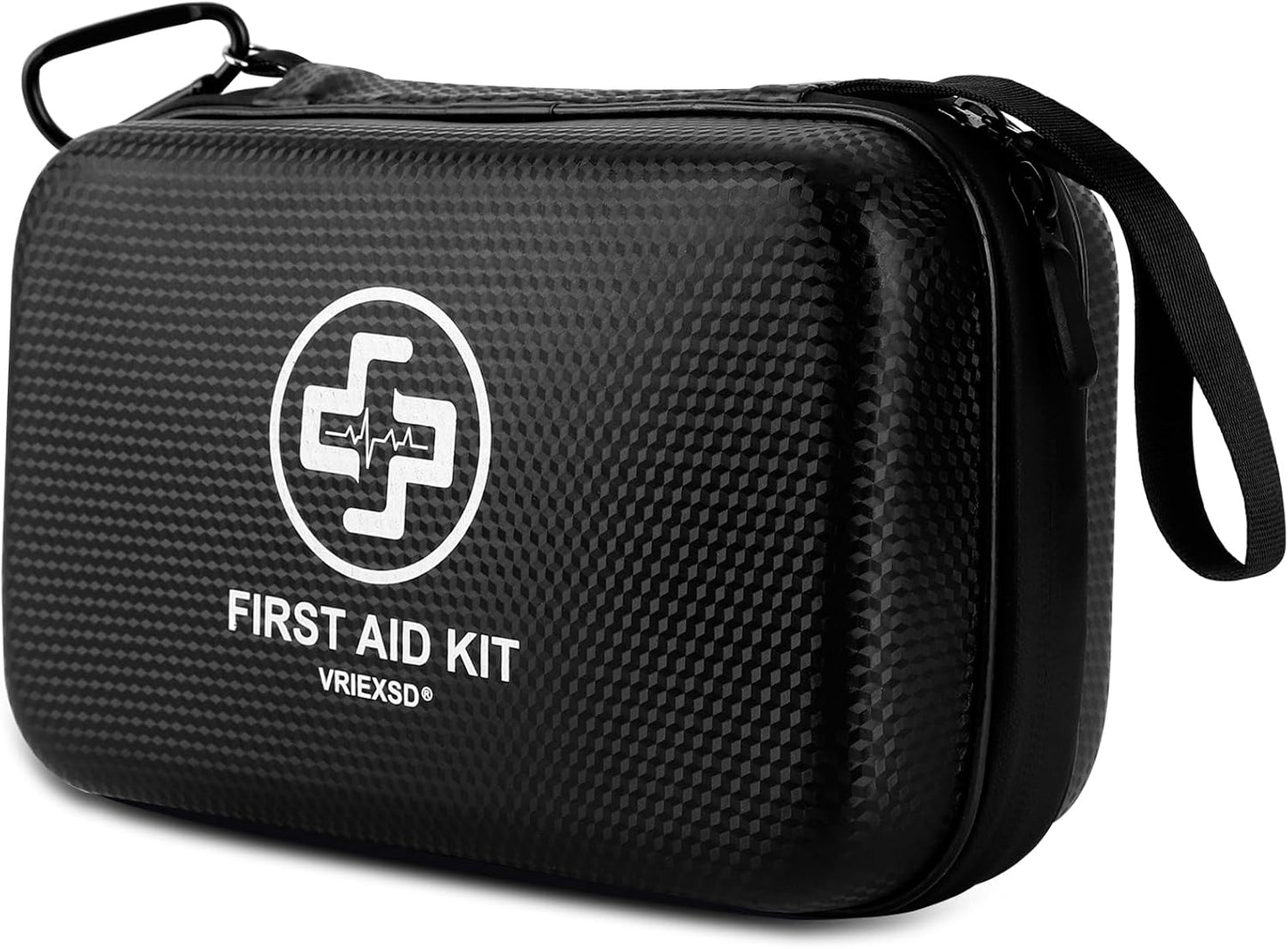VRIEXSD Premium First Aid Kit, 320 Piece Waterproof Hard Shell Eva First Aid Kit for Home, Camping, Cars, Hiking, Travel, Businesses & Outdoor Emergencies - Emergency Medical Kits (Red)