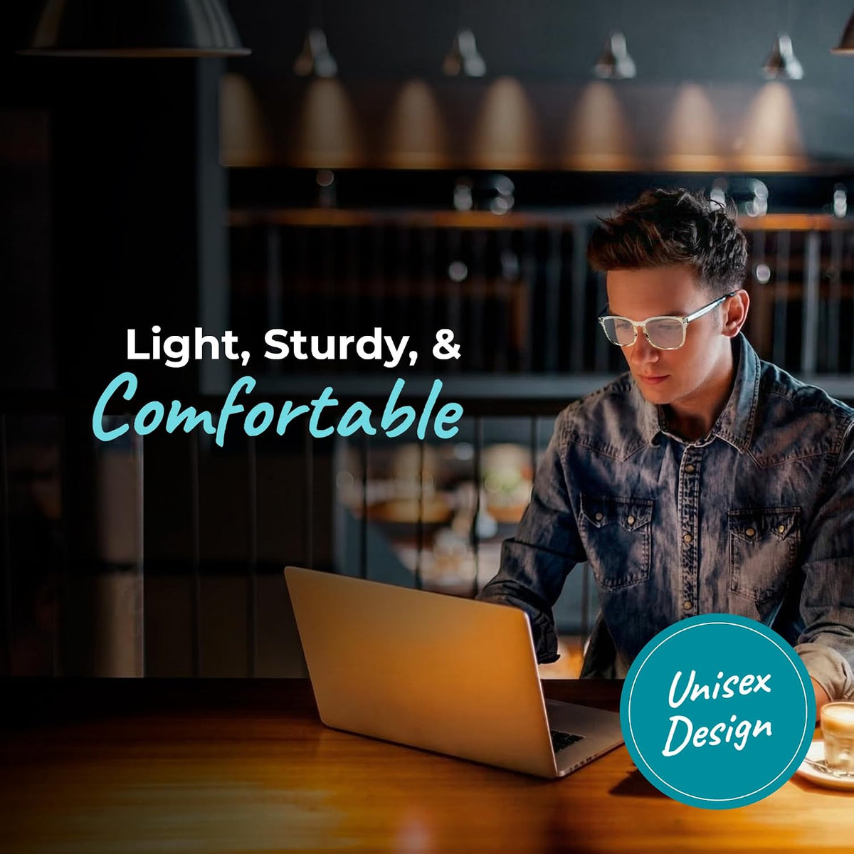 Sleep ZM Blue Light Blocking Glasses for Screens - 35% Clear, Crystal