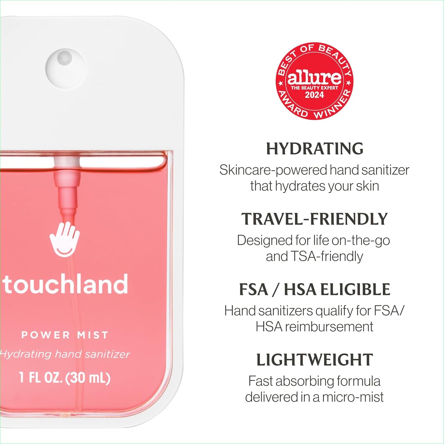 Touchland Hand Sanitizer Spray, Juicy Trio - 3 x 1 FL OZ