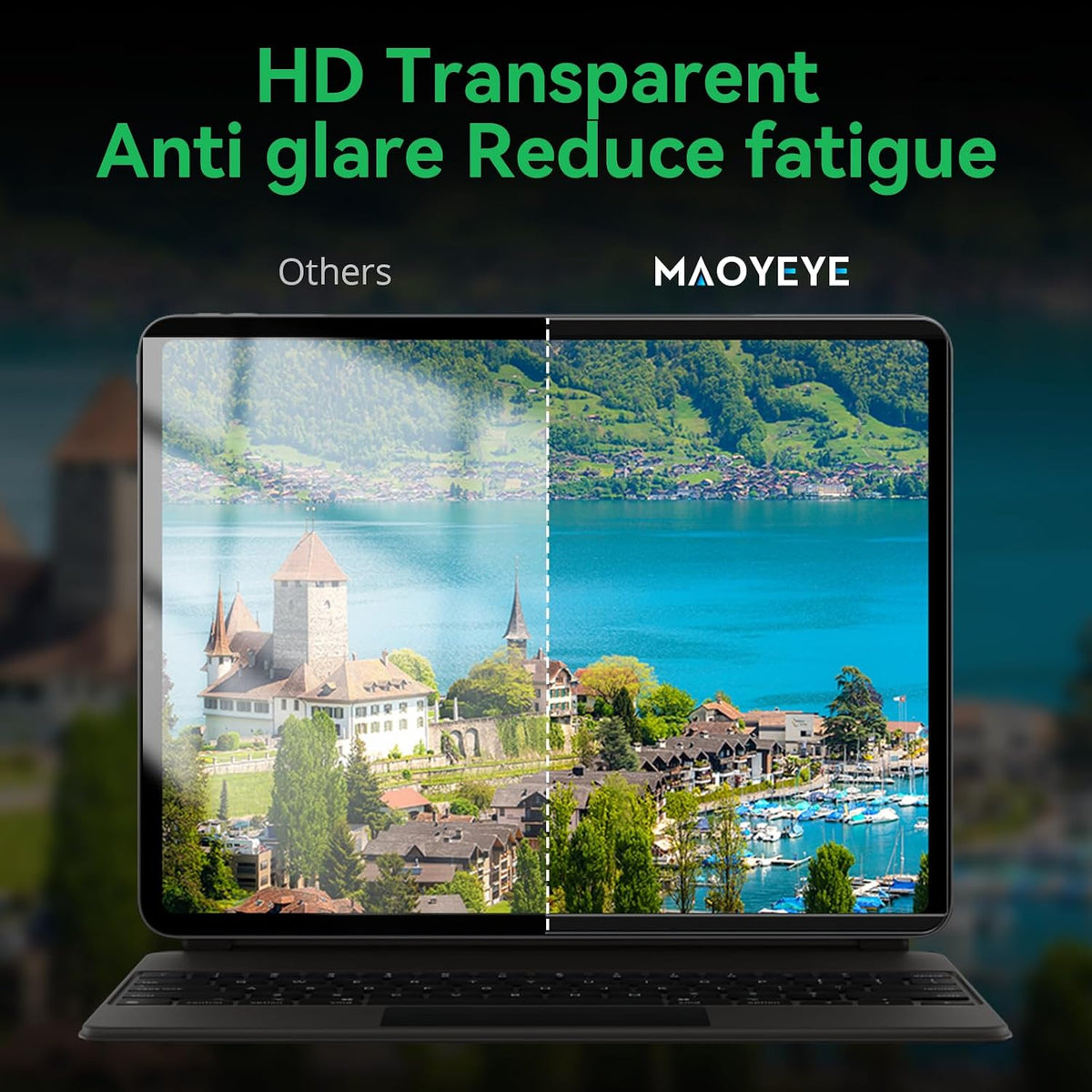 Magnetic Privacy Screen Protector Compatible with iPad A16 (10/11th Generation) 10.9 /11Inch 2022/2025 , Anti Glare Shield Anti Blue Light Filter, Bubble-Free Film Easy Install Black Security Guard