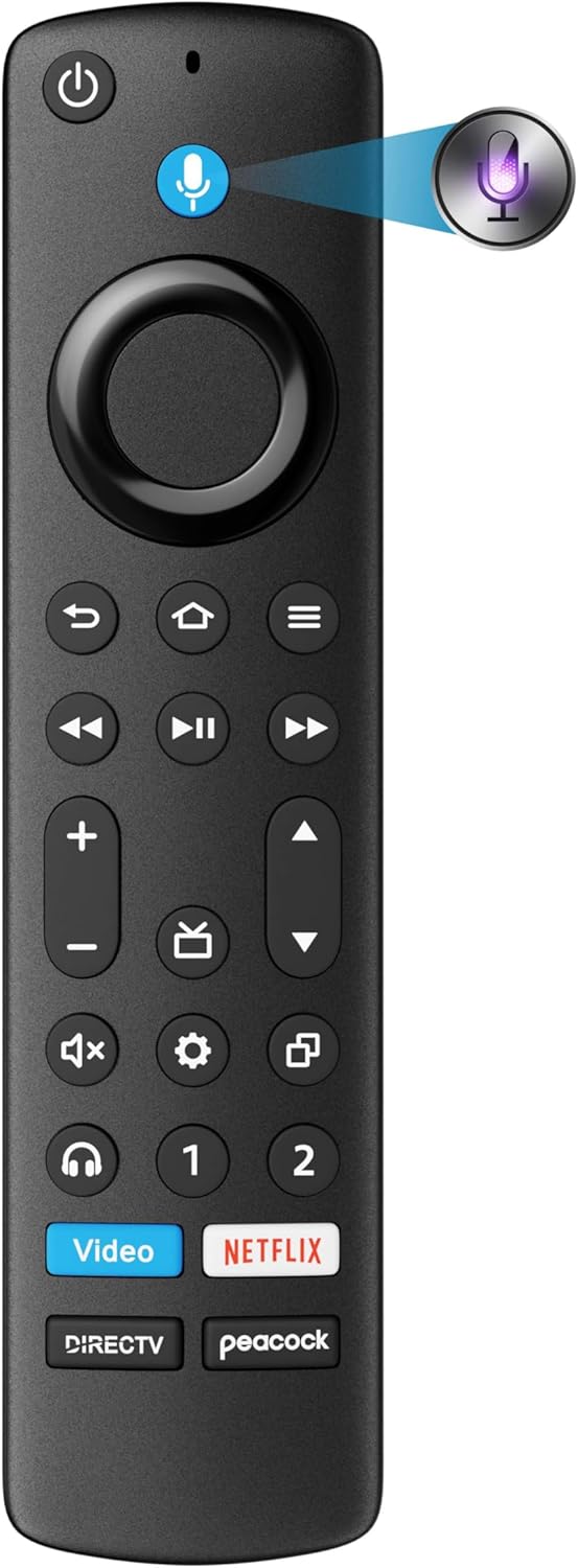 Replacement for Insignia TV Remote, Compatible with Toshiba, Hisense, TCL Smart TV 2025, Universal TV Remote for TCL Google, Android TVs, for All Insignia LED-LCD HDTV TVs (Need Setup)