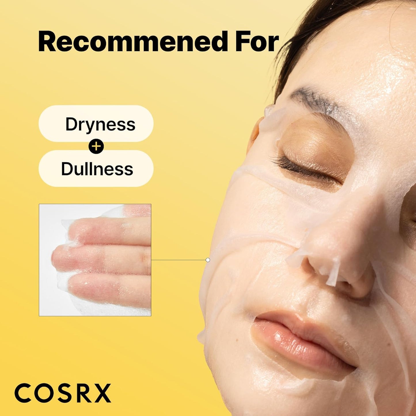 COSRX Snail Mucin Sheet Mask 10 EA with Snail Mucin Serum, Hydrating Face Sheet Masks for Dry & Sensitive Skin, Korean Face Mask, Korean Skin Care
