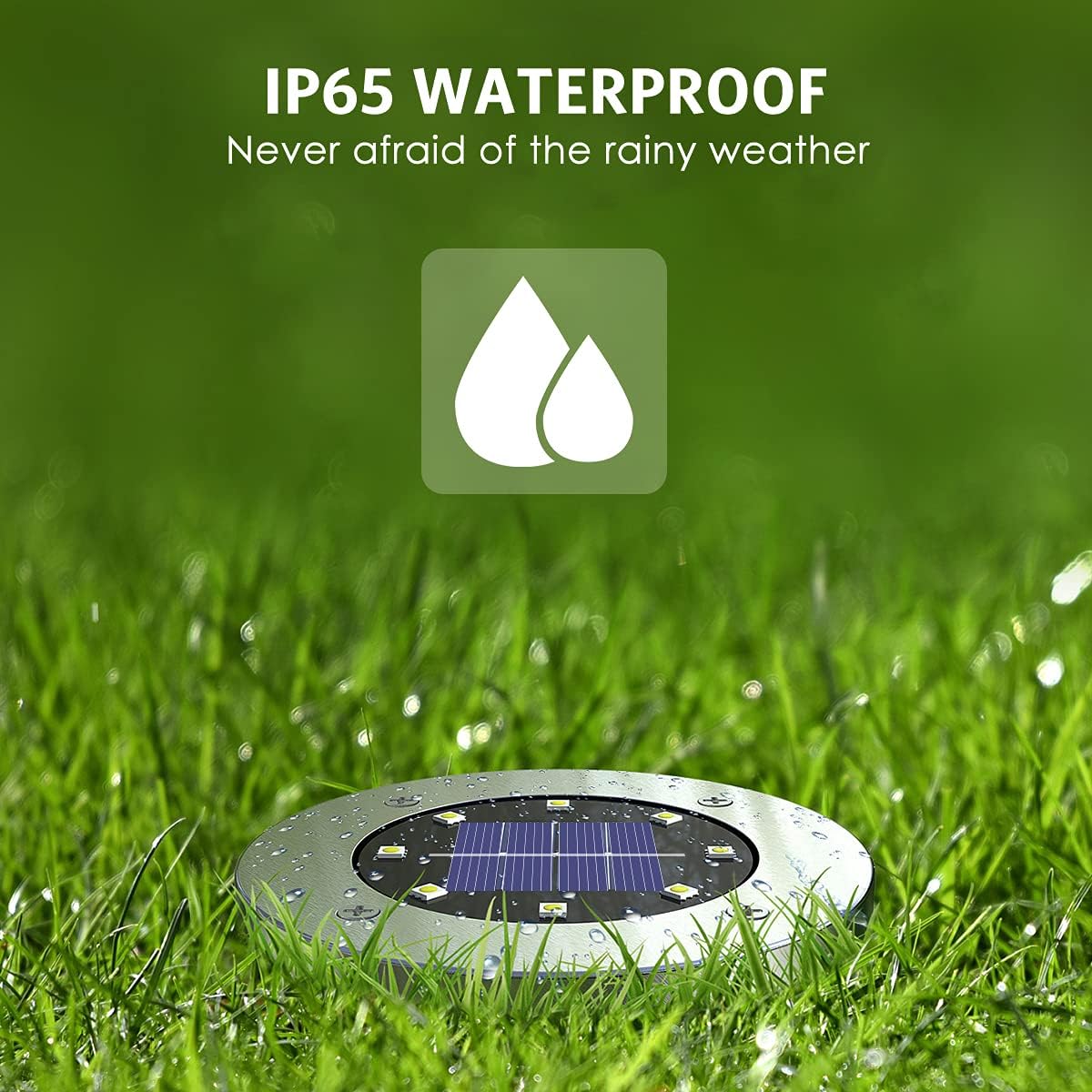 OULONGER 4.6inch Solar Lights Outdoor Waterproof,12Pack Solar Lights for Outside,Solar Garden Lights Landscape Lighting for Patio Pathway Lawn Yard Deck Driveway Walkway(White Light)