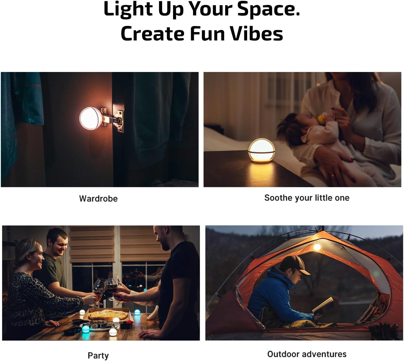 OLIGHT Sphere Smart Night Light, 75 lumens Stepless Dimming Table Lamp with Remotely APP Control, Magnetic Rechargeable RGB Ambient Lighting for Sleeping, Reading, and Relaxation