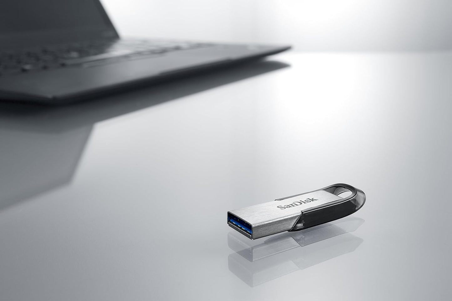 SANDISK 128GB Ultra Flair USB 3.0 Flash Drive, SDCZ73-128G-G46, Black