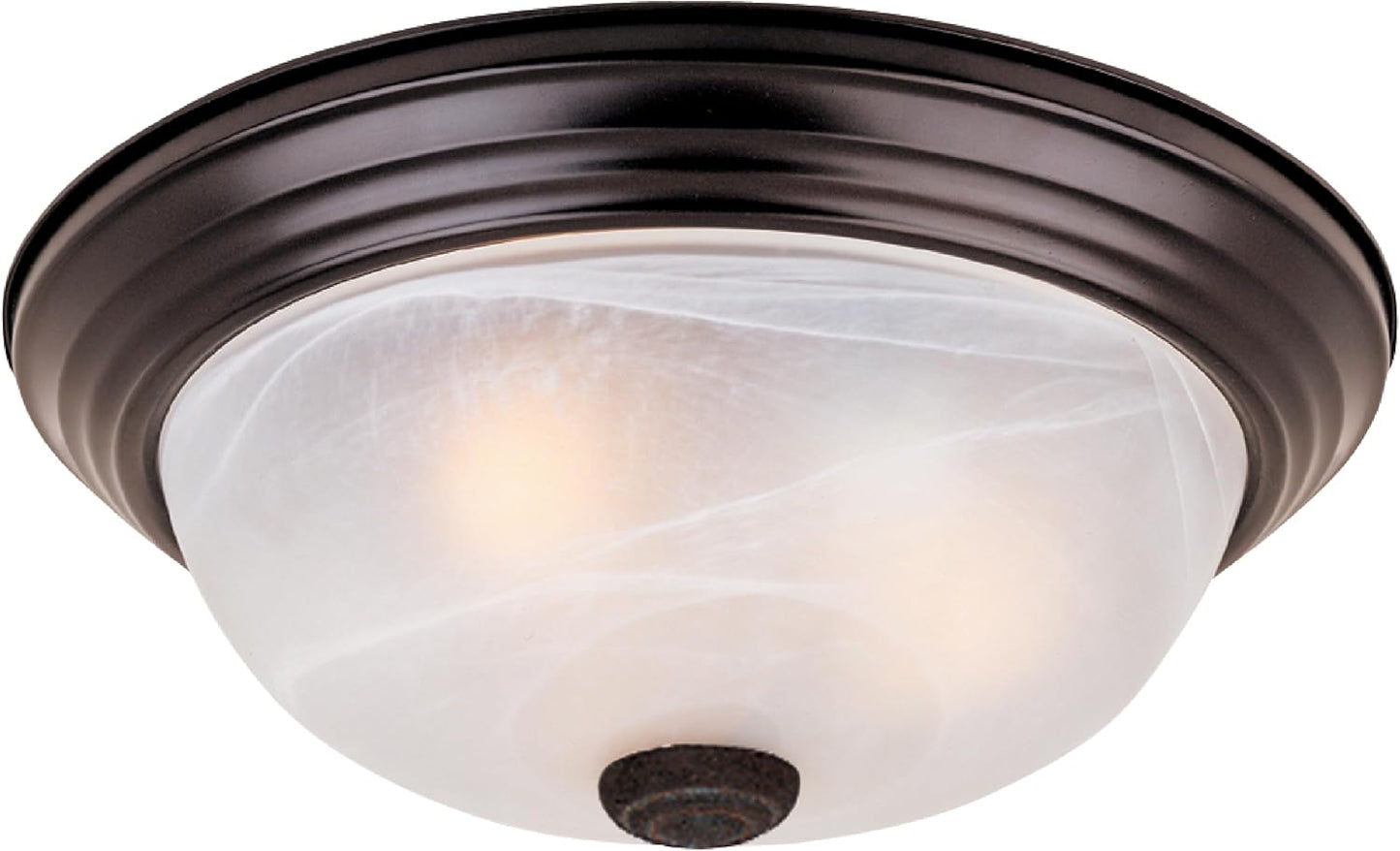 Designers Fountain 11 in 2-Light Flush Mount Ceiling Light, White, 1257S-WH-AL