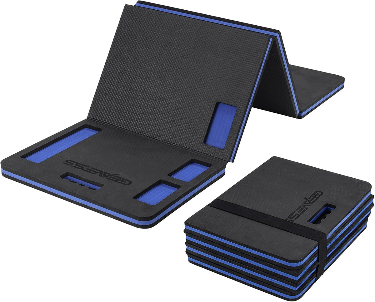 Mechanic Mat, Foldable Mechanic Kneeling Pad with Tray, 47.2"x15.7"x1.1"