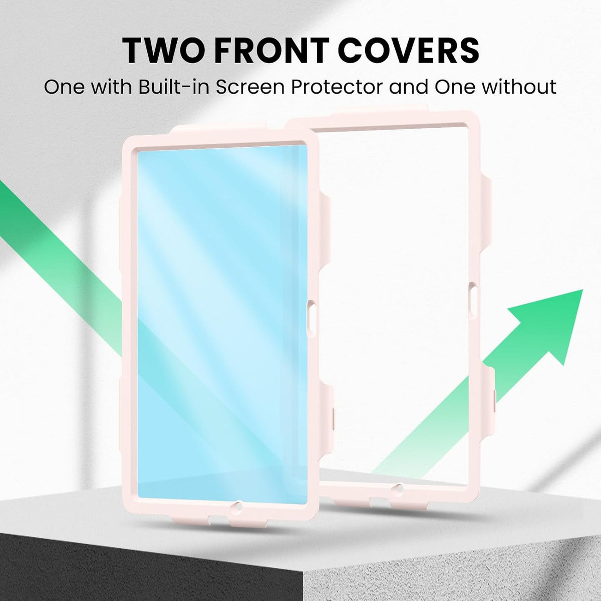 SEYMAC Case for Samsung Galaxy Tab A11+/A9+ Plus 11", Multicolor/Pink