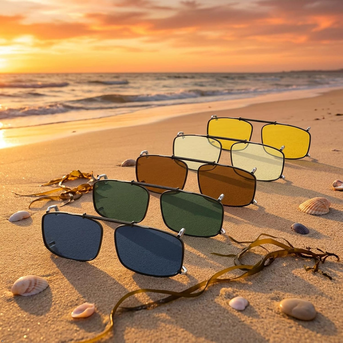 Eyekepper Clip on Sunglasses Over Eyeglasses for Men, 54 * 34MM