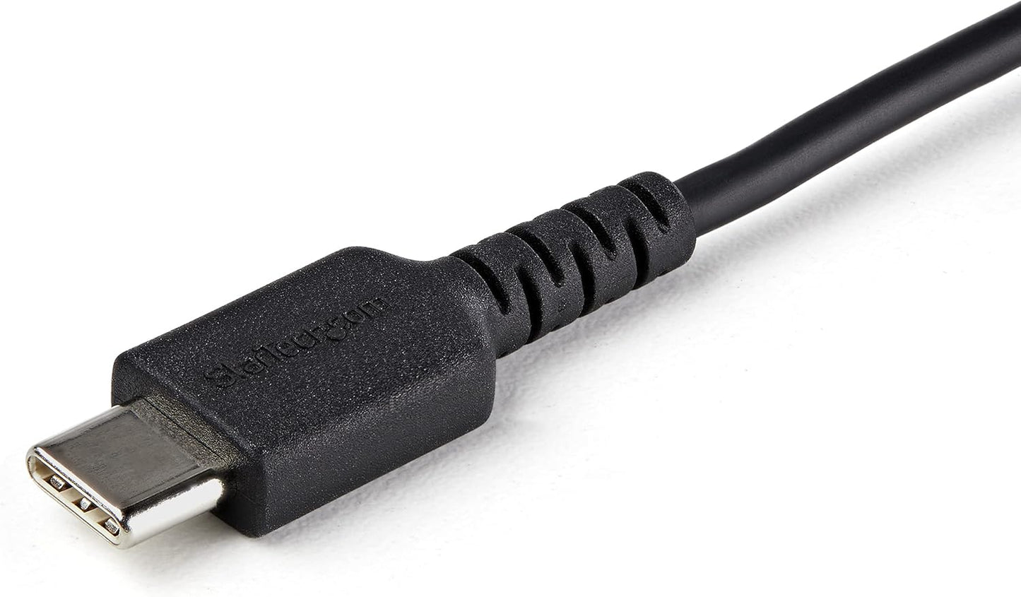 StarTech.com 3ft (1m) Secure Charging Cable USB-A to USB-C Data Blocker Charge-Only Cable No-Data Power-Only Charger Cable for Phone/Tablet Data Blocking USB Protector Adapter Cable (USBSCHAC1M)