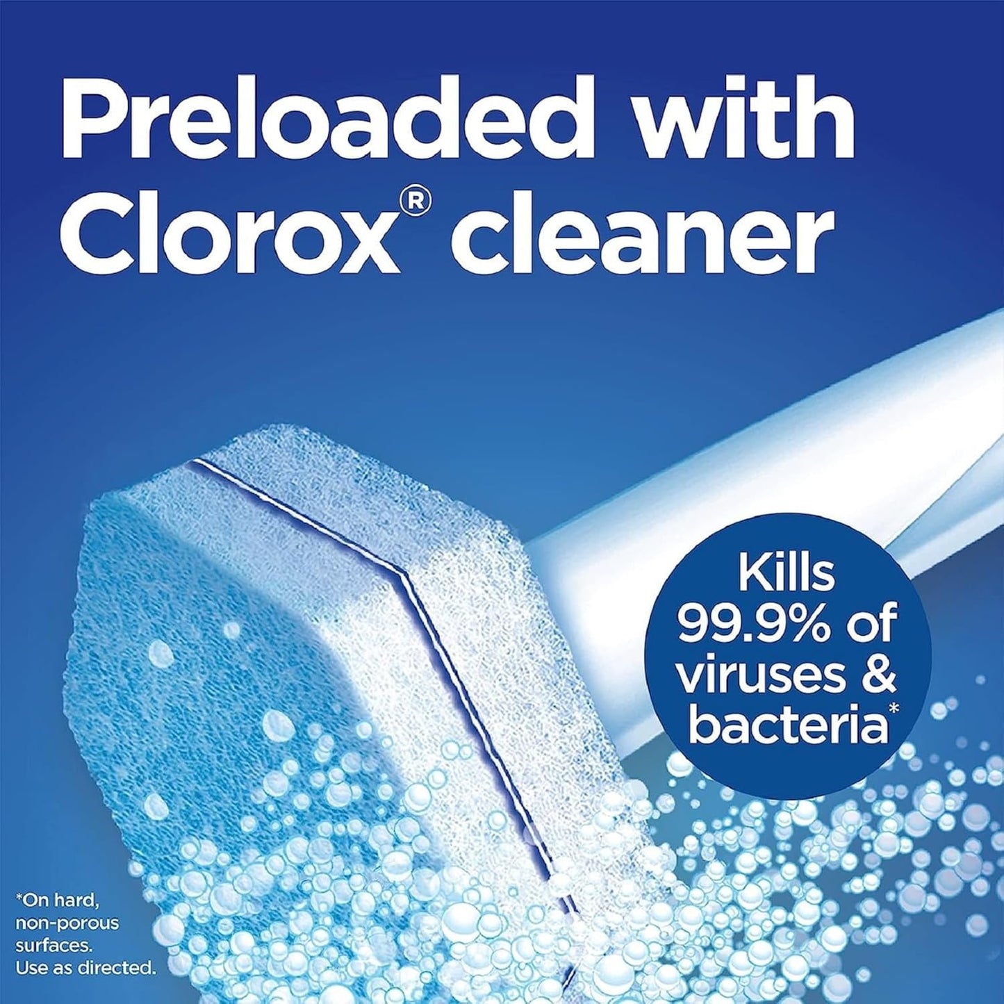 Clorox ToiletWand Toilet Cleaning Refills, Spring Cleaning Essential, Disinfecting Scrubbing Pads, Rainforest Rush, 30 Count