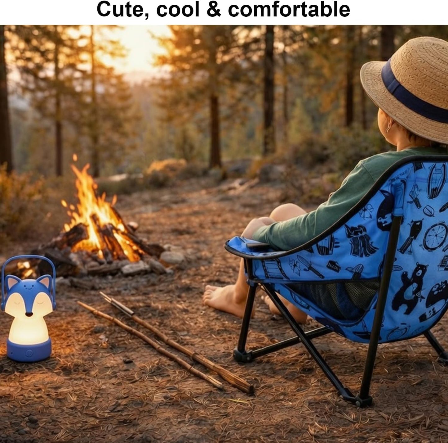 Youth and Kids Camping Chair | Ultra Lightweight, Foldable and Heavy Duty | Ideal Indoor/Outdoor Kid Chair for Camping, Beach, Sports and Lawn