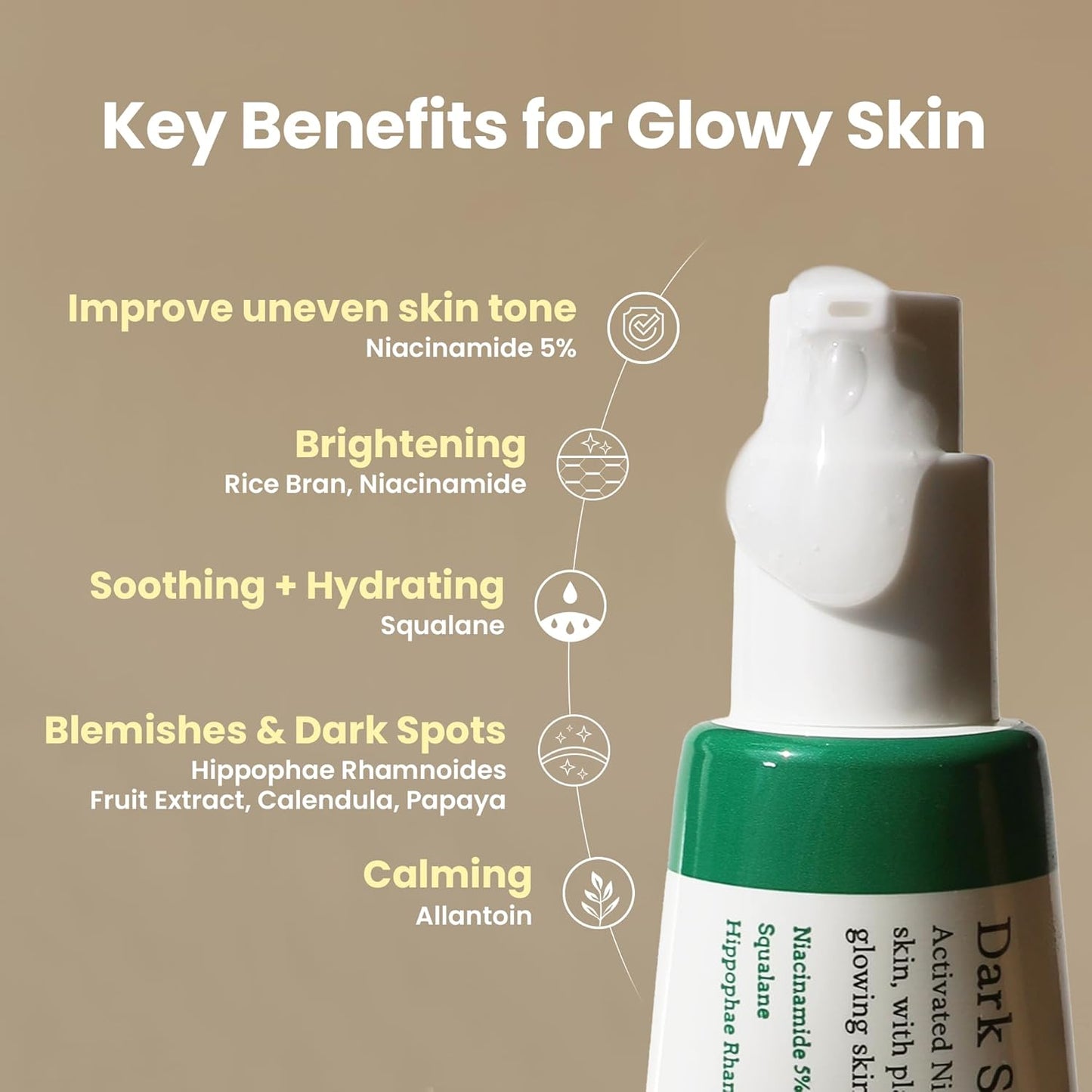 AXIS-Y Dark Spot Correcting Glow Serum - 5% Niacinamide Dark Spot Remover For Face - Vegan Korean Skin Care Niacinamide Serum for All Skin Types (1.69 fl. oz.)